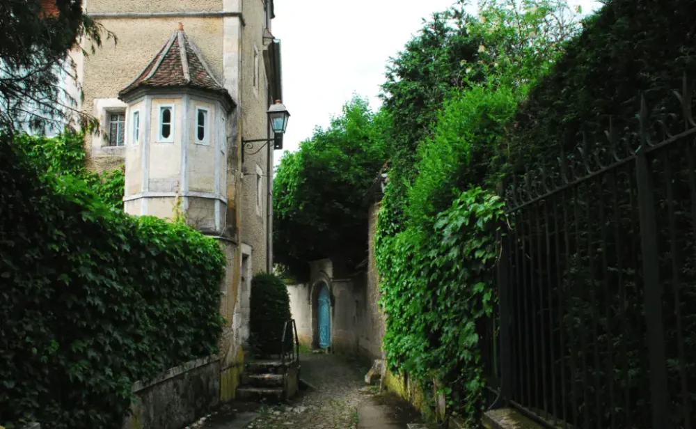 France- Noyers-sur-Serein Pathway and Architecture